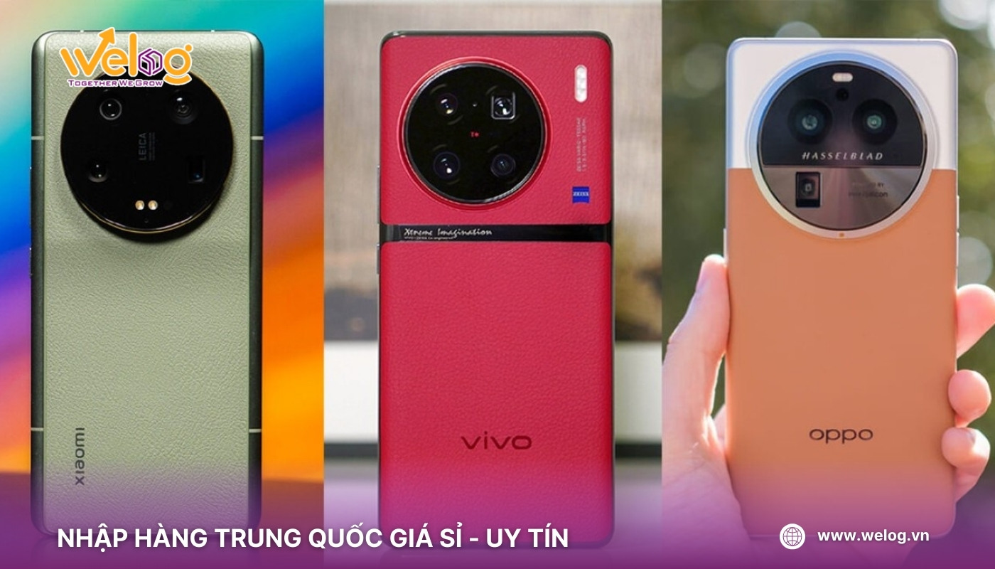Mẫu điện thoại Trung Quốc nội địa được trưng bày tại cửa hàng bán lẻ