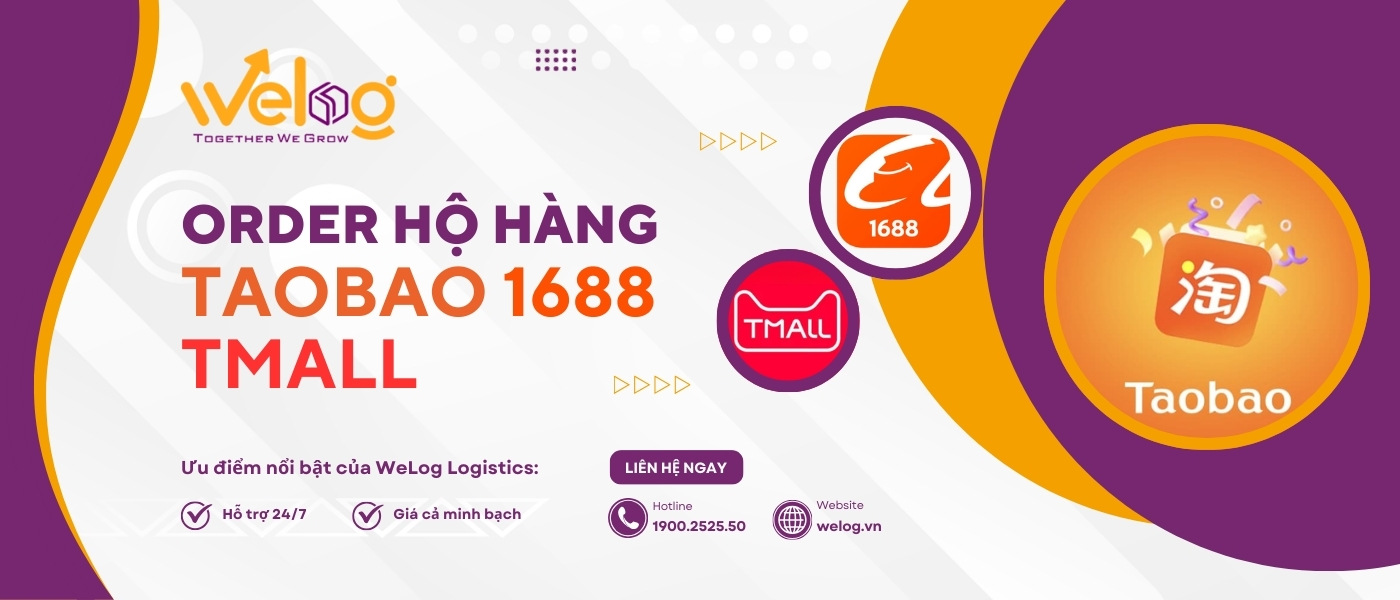 WeLog Logistics tự hào là công ty order Taobao 1688 Tmall chuyên nghiệp, uy tín