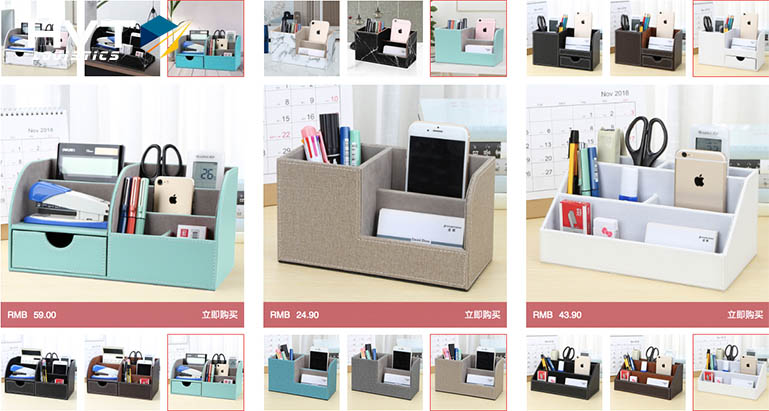 Order văn phòng phẩm Taobao - Shop bút, đồ dùng học tập cute