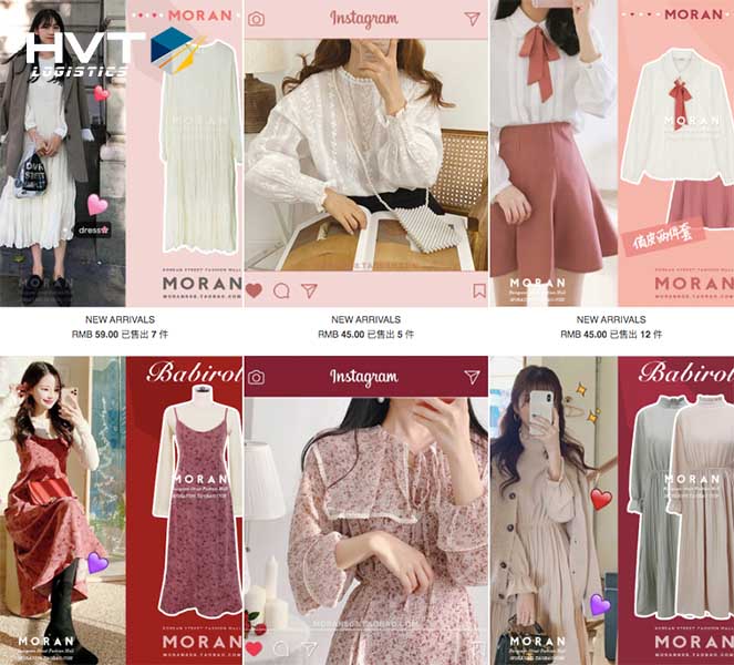 3 Shop order moran Taobao chuyên Moran TUYỆT ĐỈNH cho các nàng