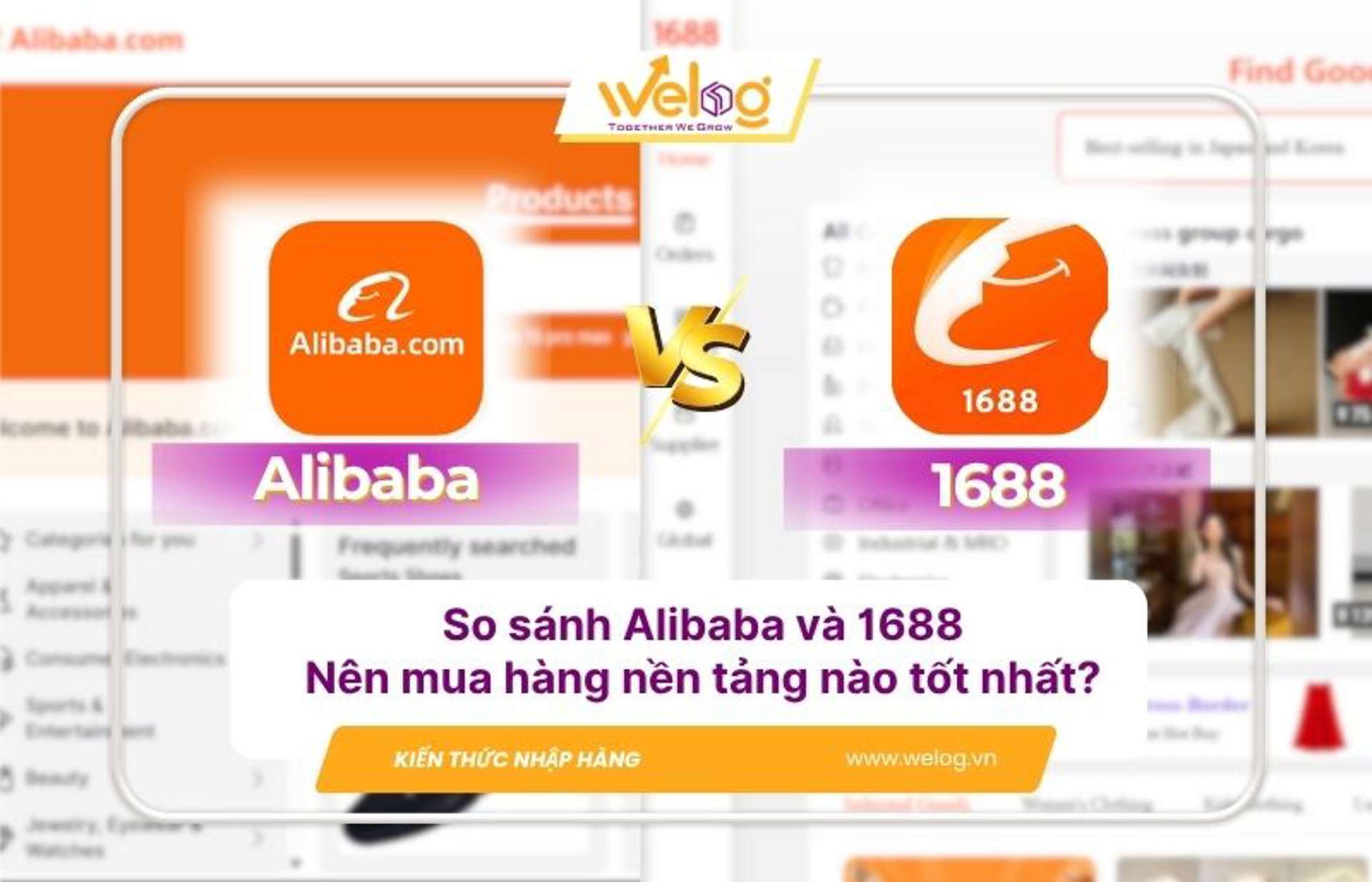 So sánh sự khác nhau giữa 1688 và Alibaba chi tiết nhất
