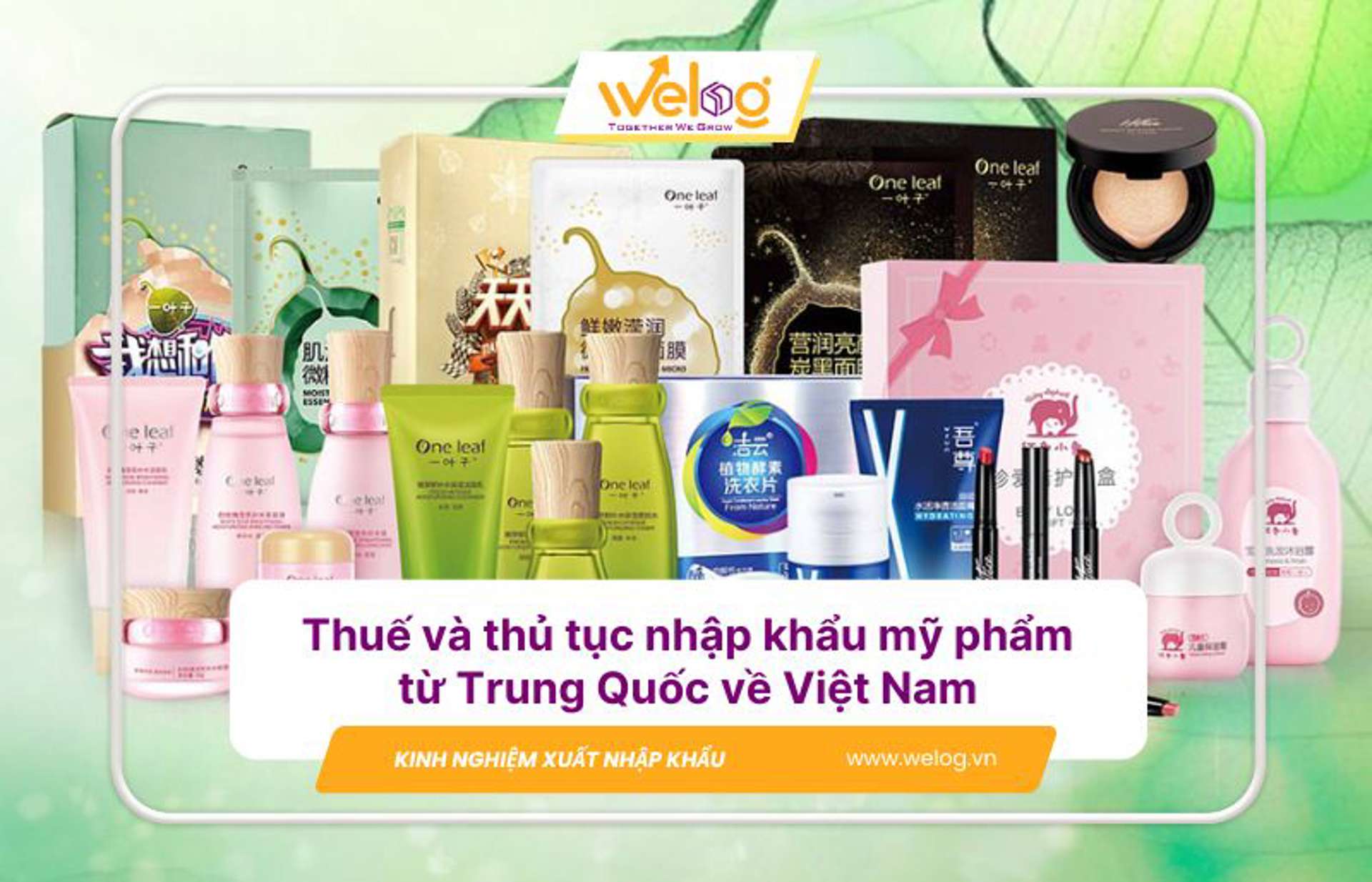 Thuế và thủ tục nhập khẩu mỹ phẩm từ Trung Quốc về Việt Nam