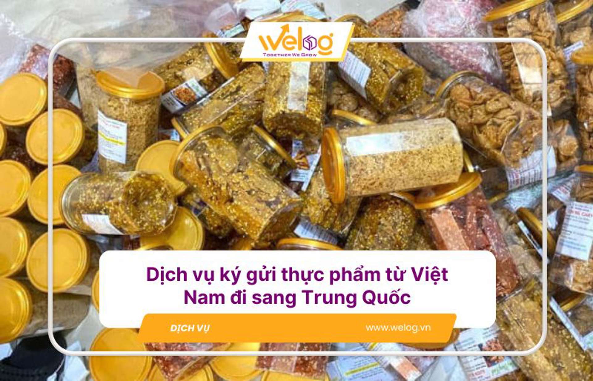 Dịch vụ ký gửi thực phẩm từ Việt Nam đi sang Trung Quốc