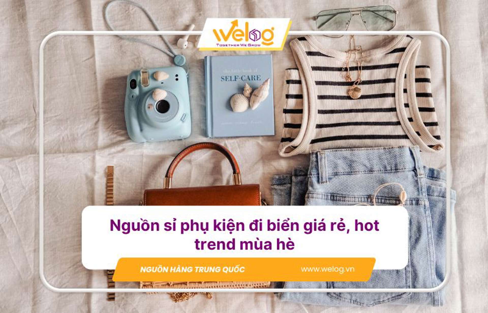 Nguồn sỉ phụ kiện đi biển giá rẻ, hot trend mùa hè