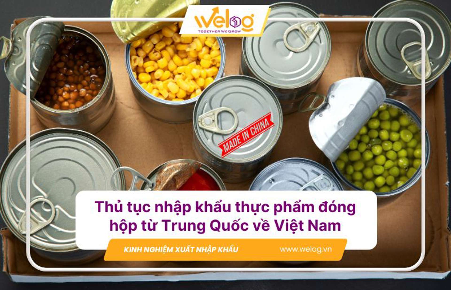 Quy trình nhập khẩu thực phẩm đóng hộp về Việt Nam mới nhất
